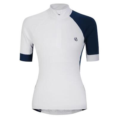 Dames compassion iii jersey fietstrui (wit/moonlight denim)
