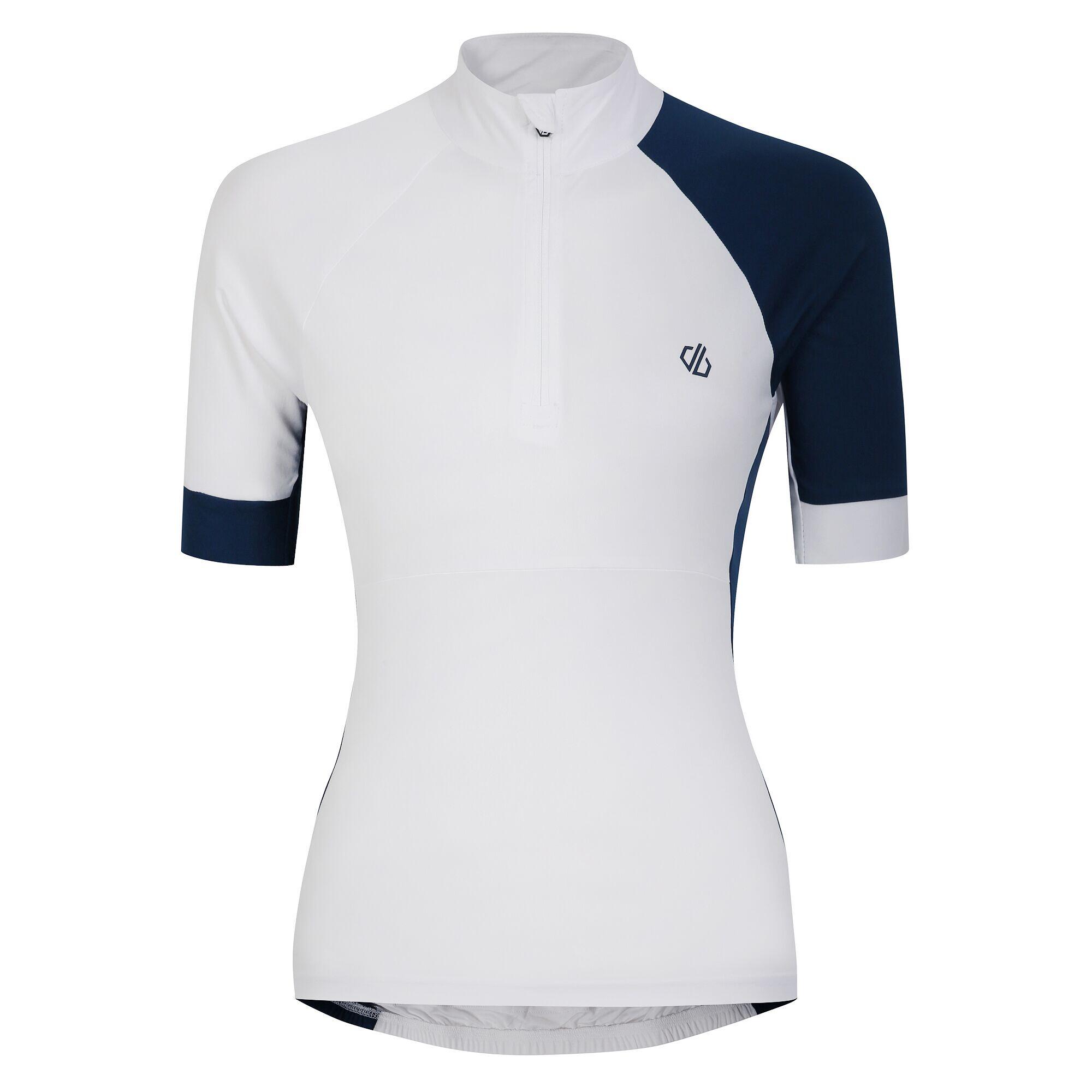 Dare 2b - Maillot De Cyclisme Compassion Femme (blanc / Denim Sombre) - T-shirt Manches Courtes - Blanc|bleu - 48 Xl - Decathlon