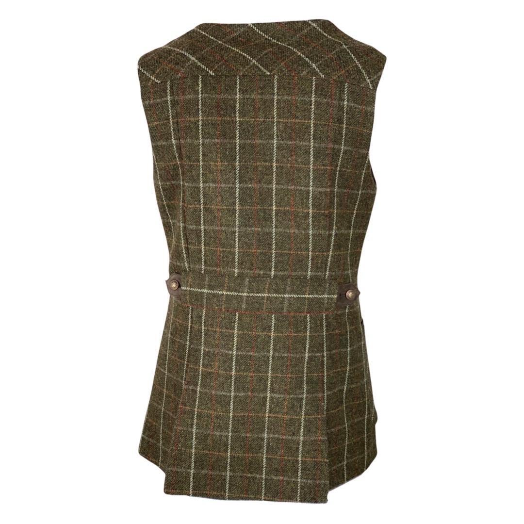 Chaleco Caza Mujer Pasión Morena 08034 Verde Tiro Tweed Largo 2/5