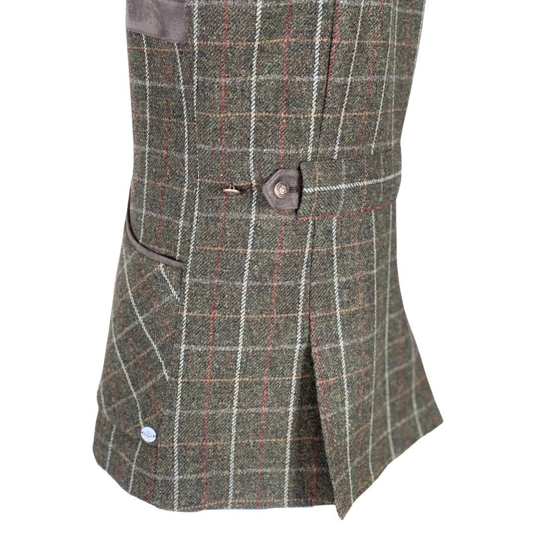Chaleco Caza Mujer Pasión Morena 08034 Verde Tiro Tweed Largo 4/5