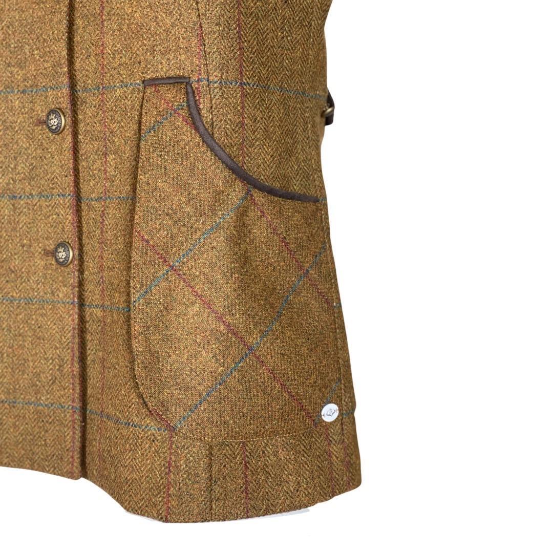 Chaleco Caza Mujer Pasión Morena 08034 Marrón Tiro Tweed Largo 4/5