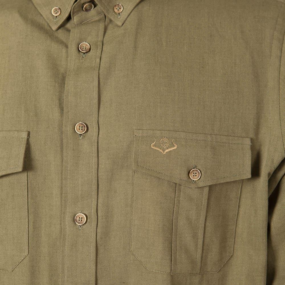 Camisa Caza Hombre Pasión Morena 01095 Verde Manga Larga 4/4