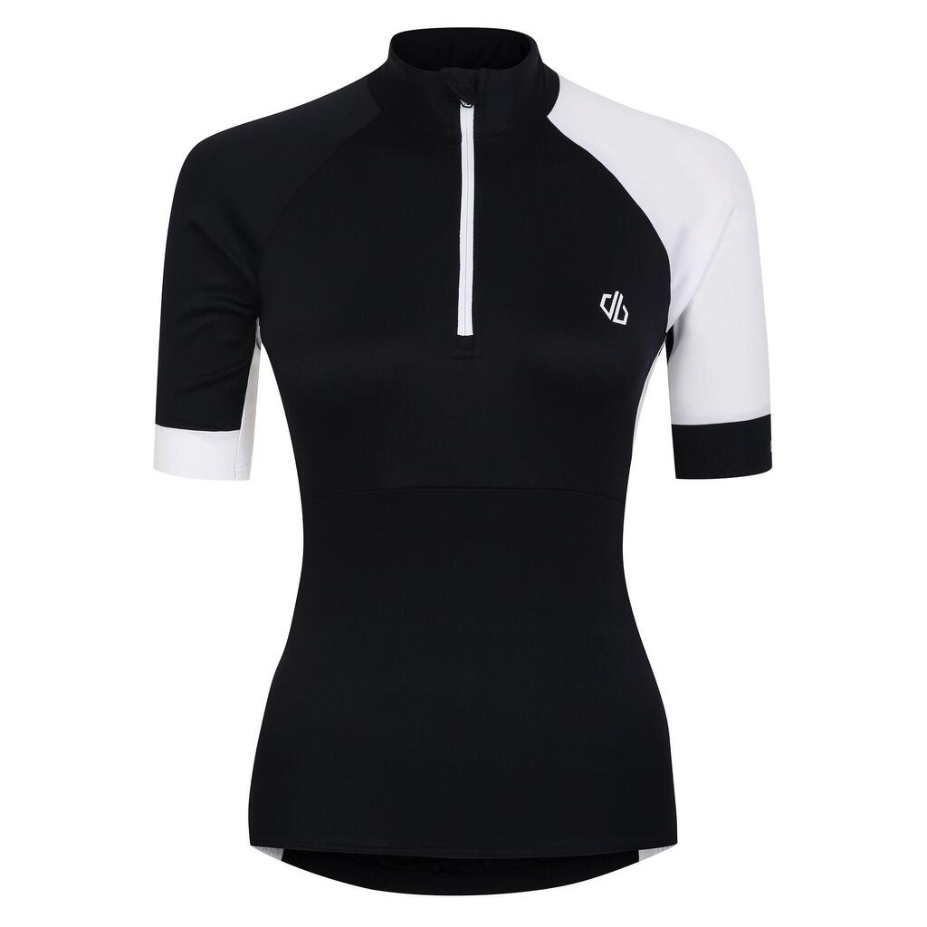 Womens/Ladies Compassion III Jersey Cycling Top (Black/White)