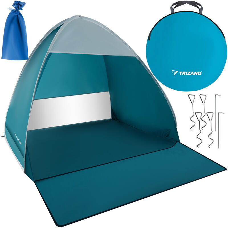 Namiot Plażowy Parawan Samorozkładający Duży Ogrodowy XL na Plażę 150x120cm