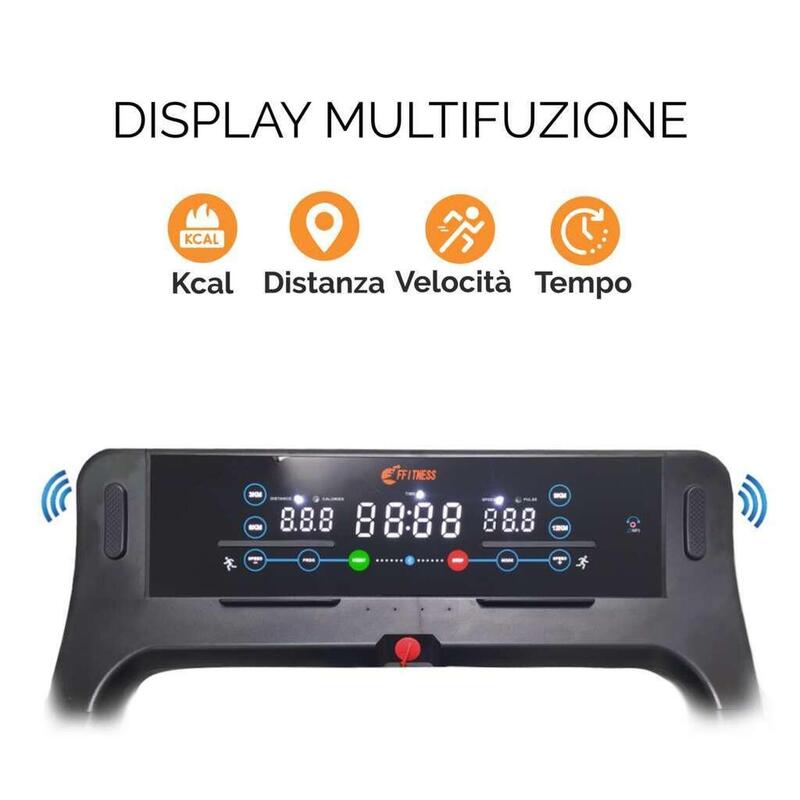 Tapis Roulant Elettrico 16 km/h salvaspazio FF