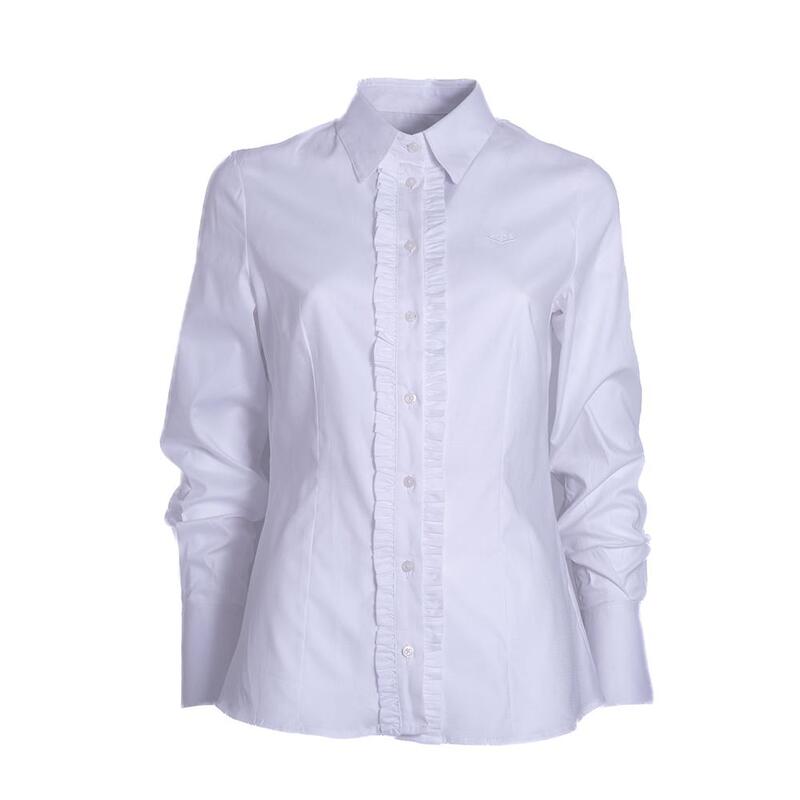 Camisa Caza Mujer Pasión Morena 02088 Blanca Manga Larga