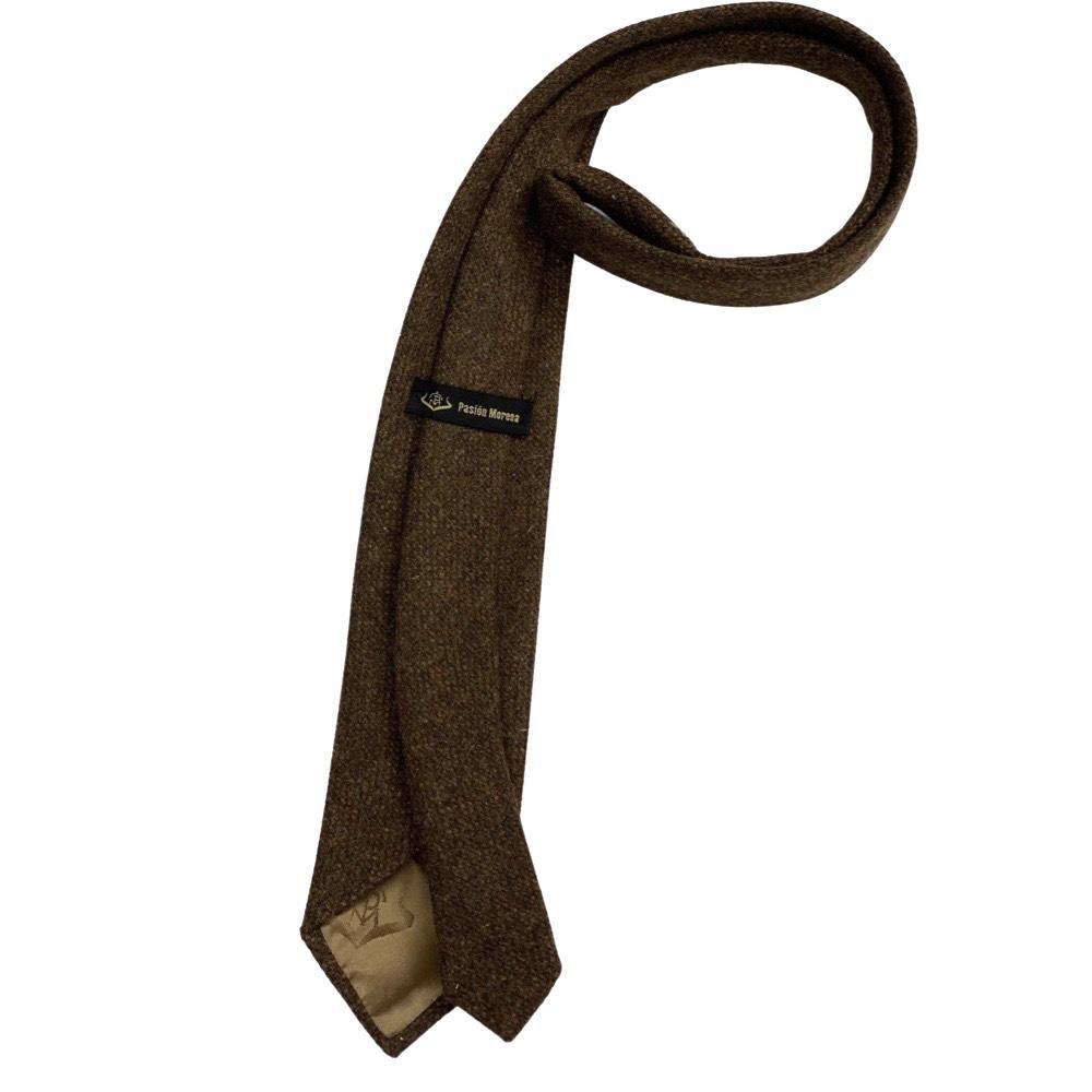 Corbata Caza Pasión Morena 33001 Marrón Tweed 2/3