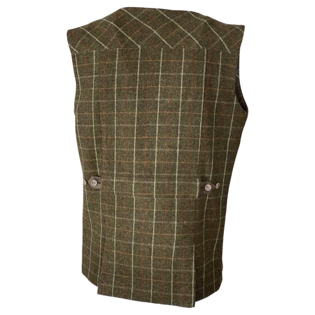 Chaleco Caza Hombre Pasión Morena 07026 Verde Tiro Tweed Largo 2/5