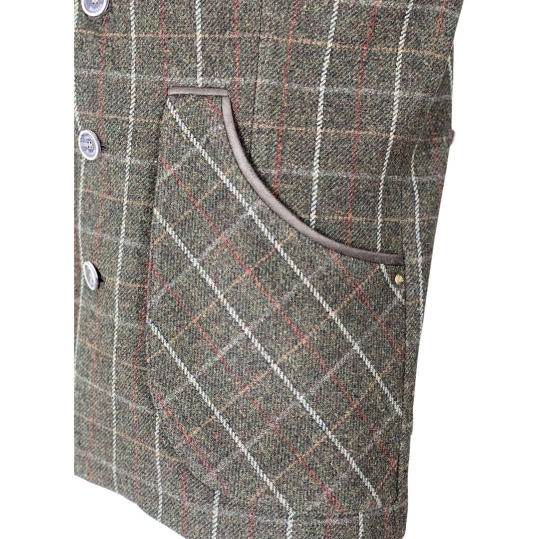 Chaleco Caza Hombre Pasión Morena 07026 Verde Tiro Tweed Largo 3/5