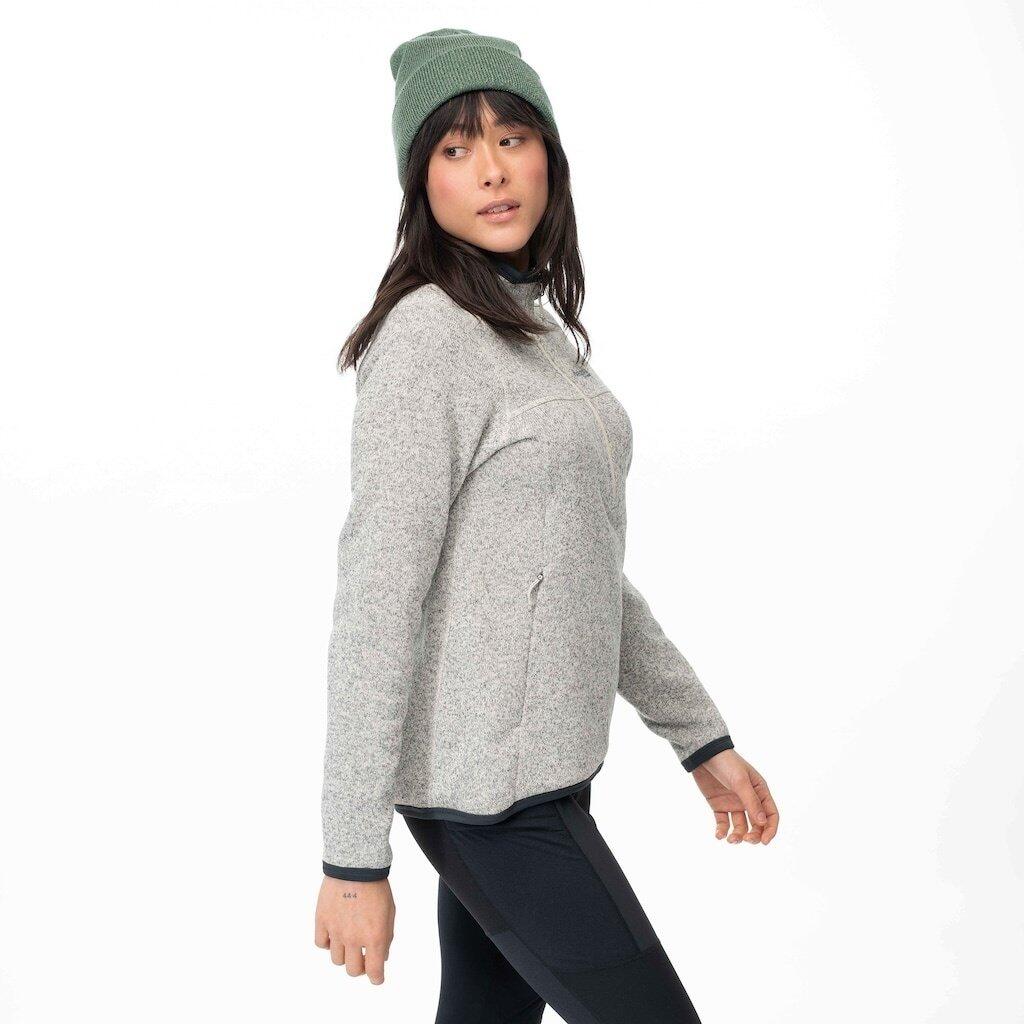 Bergans of Norway Kamphaug Knitted W Half Zip - Chalk Sand 5/7