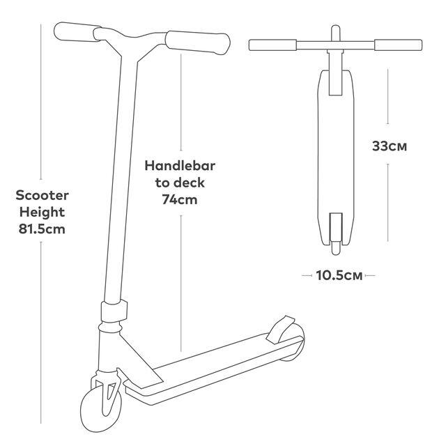 Micro Ramp Preto trotinete rígida de duas rodas para saltar 7/7