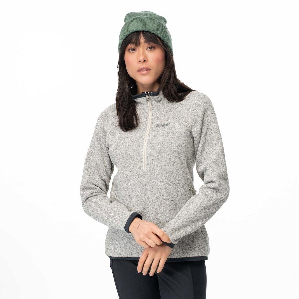 Bergans of Norway Kamphaug Knitted W Half Zip - Chalk Sand 6/7