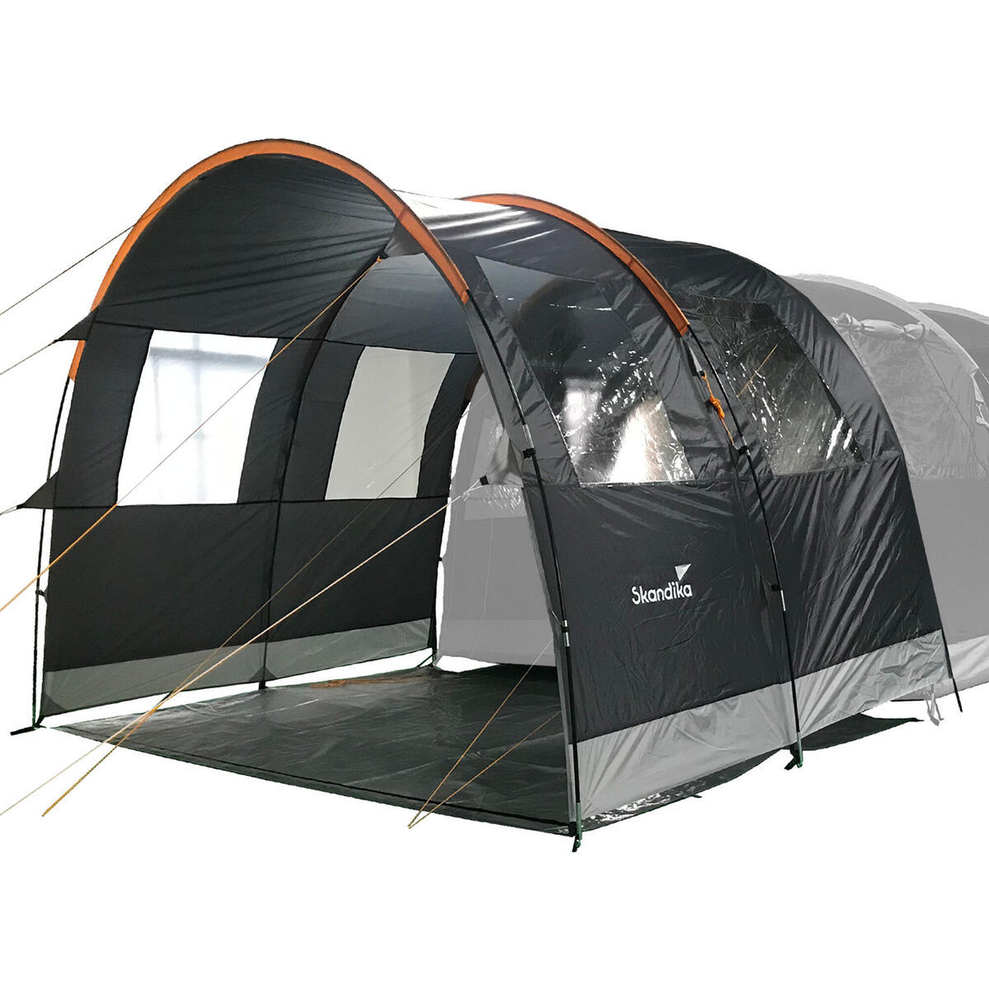 Auvent Tunnel Supplémentaire TentBox Go - Accessoire Pour Tente De Toit - Noir