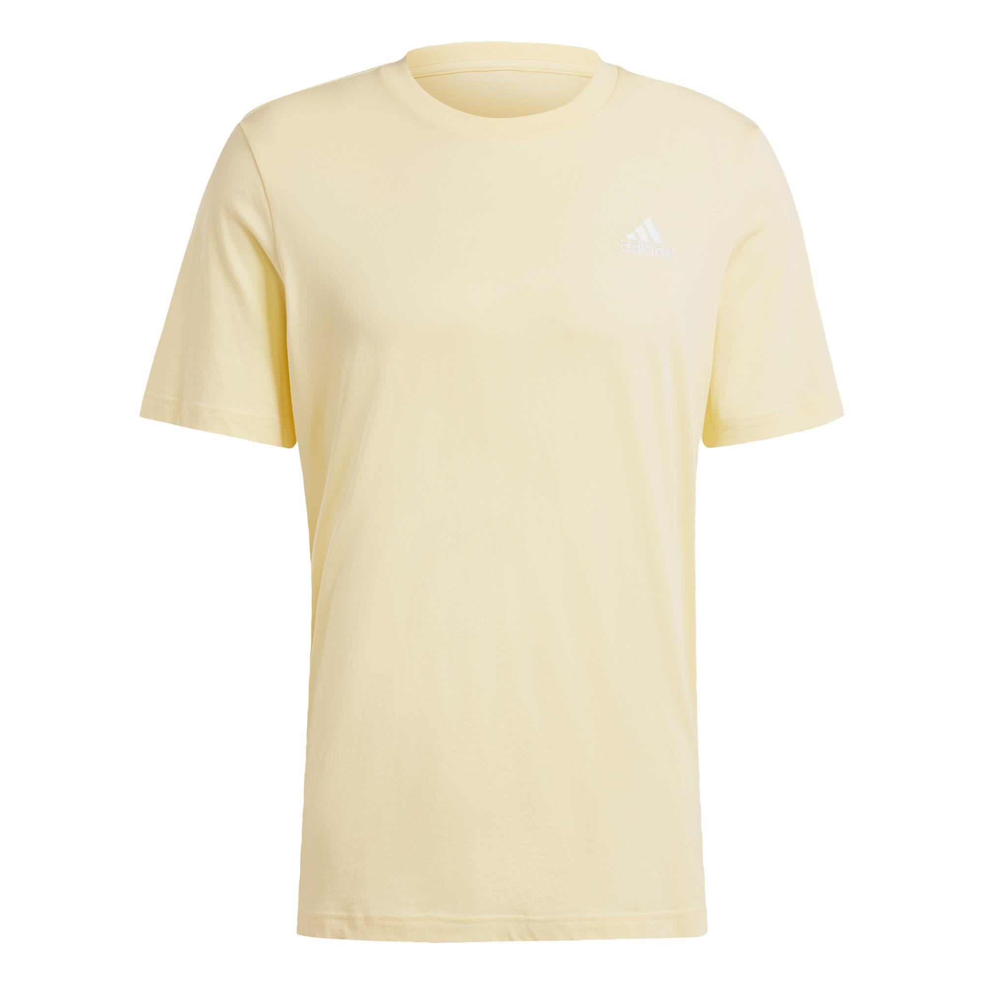 T-shirt in Jersey Singolo Essentials con Logo Piccolo Ricamato 2/6