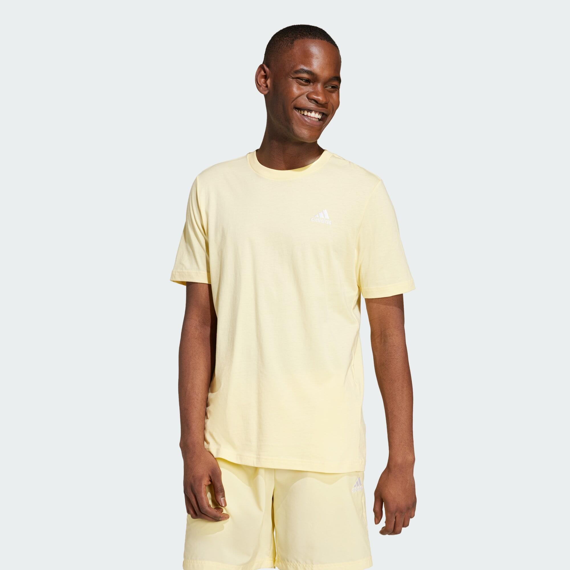 T-shirt em jersey simples essentials