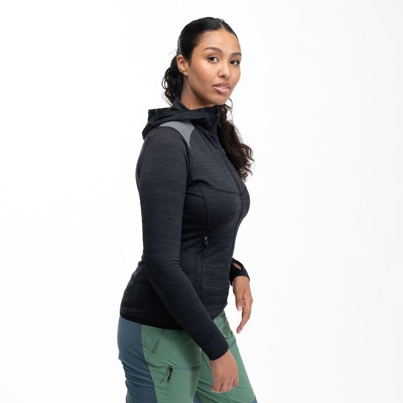 Bergans of Norway Rabot Active Mid Hood Jacket - Black - Woman