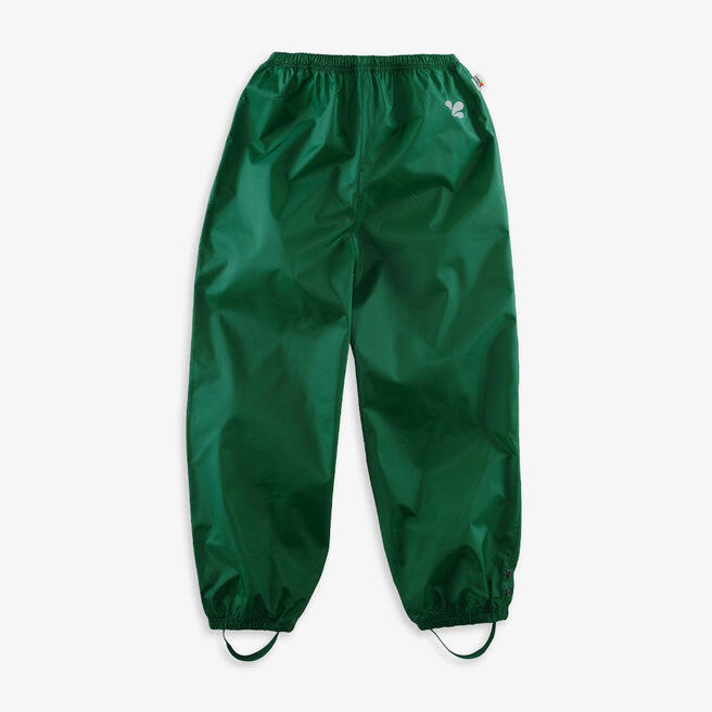 Kids Green Waterproof Trousers Recycled 1/4