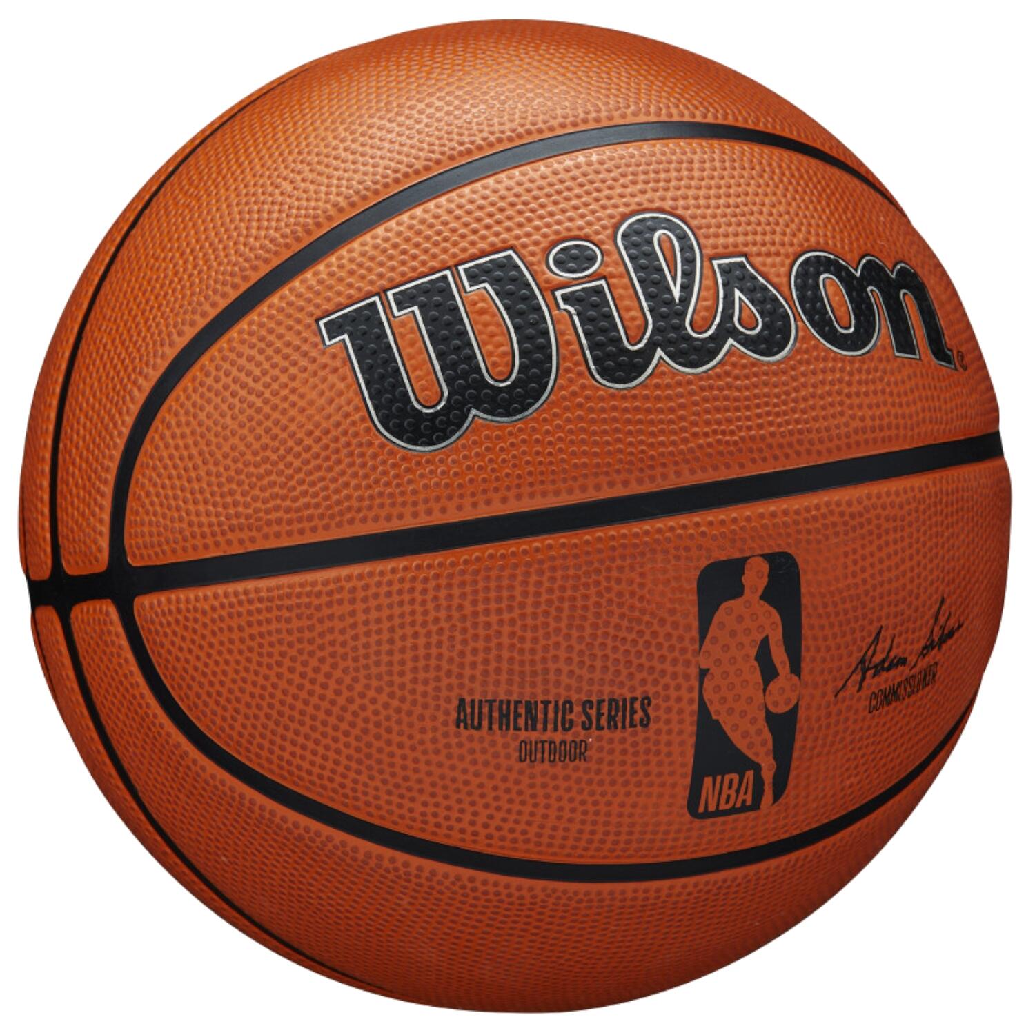 Piłka do koszykówki Wilson NBA Authentic Series Outdoor brown rozmiar 6 3/7