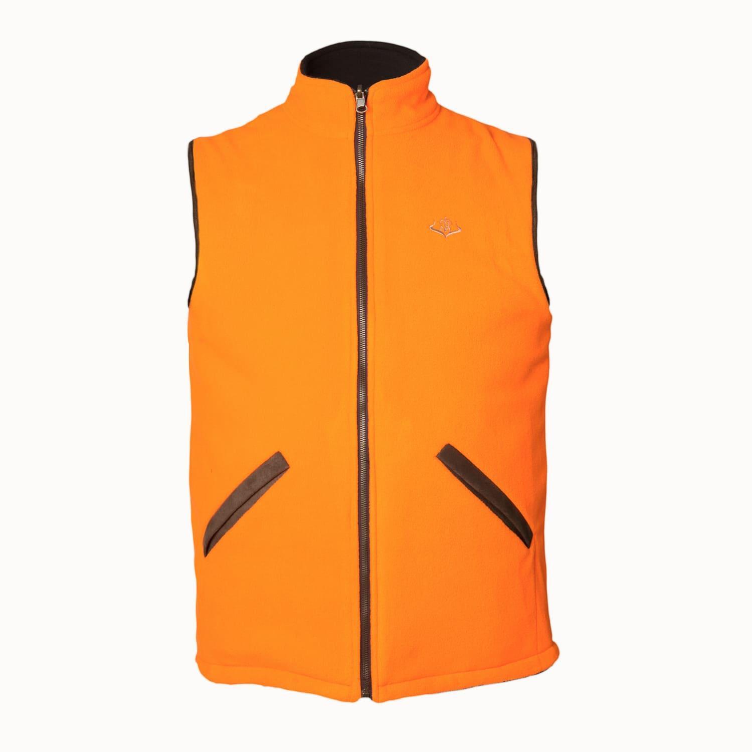 Chaleco Caza Hombre Pasión Morena 07002 Naranja Marrón Polar Reversible 2/3