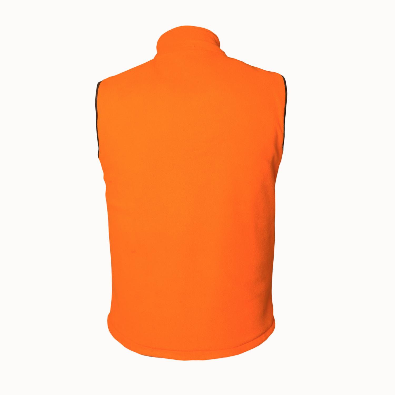 Chaleco Caza Hombre Pasión Morena 07002 Naranja Marrón Polar Reversible 3/3