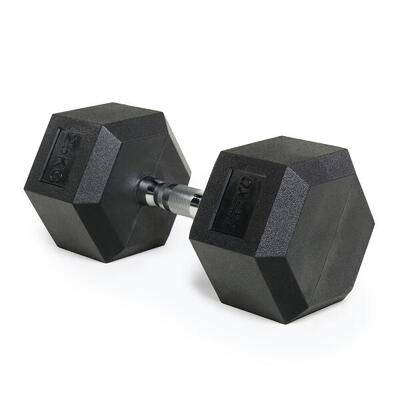 TREXO Hex gummierte Hantel 15 kg