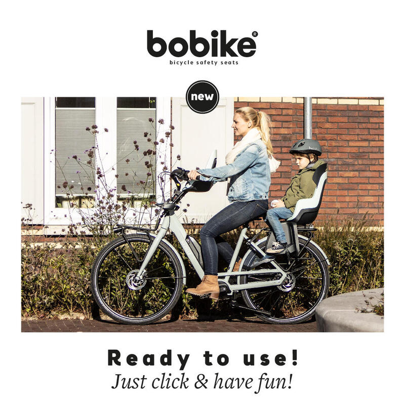 Fahrradrücksitz GO ausschliesslich für Gepäckträger mit MIK-HD Minze Pastell