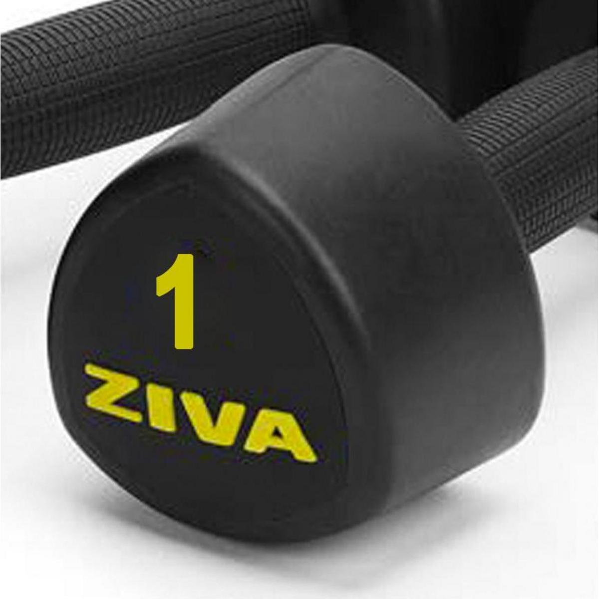 Mancuernas studio ZIVA chic 1kg Negro 2/3