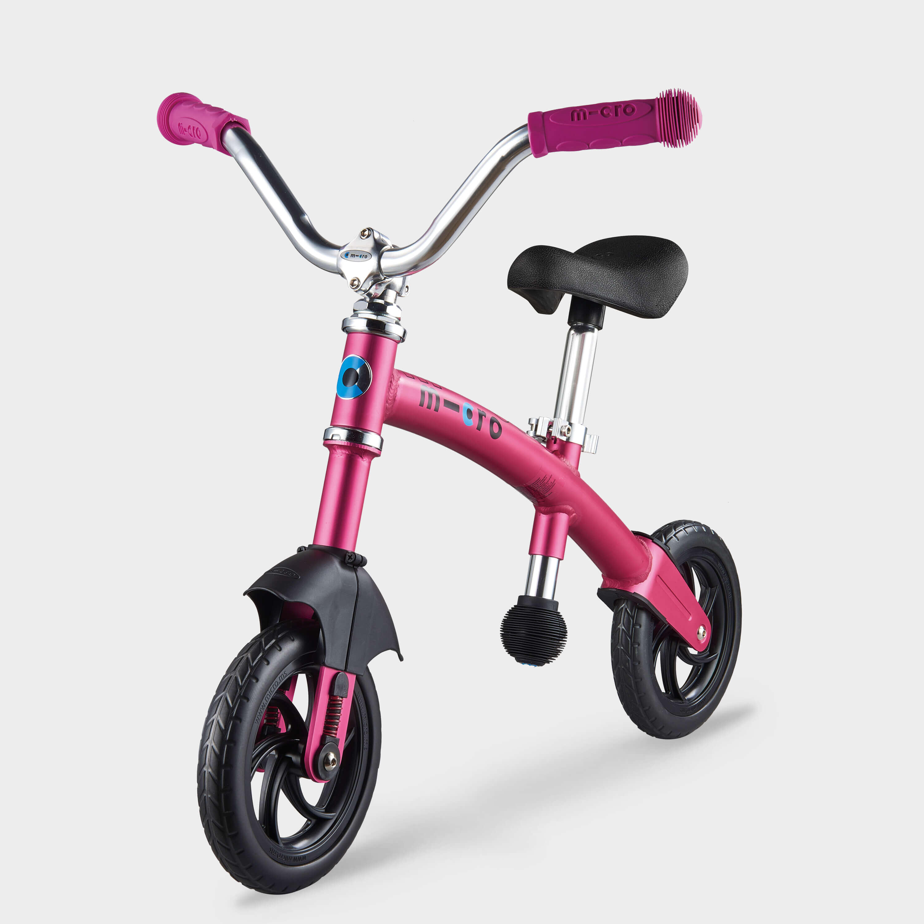 MICRO Balance Bike- 2in1 with Stabilisers: Pink