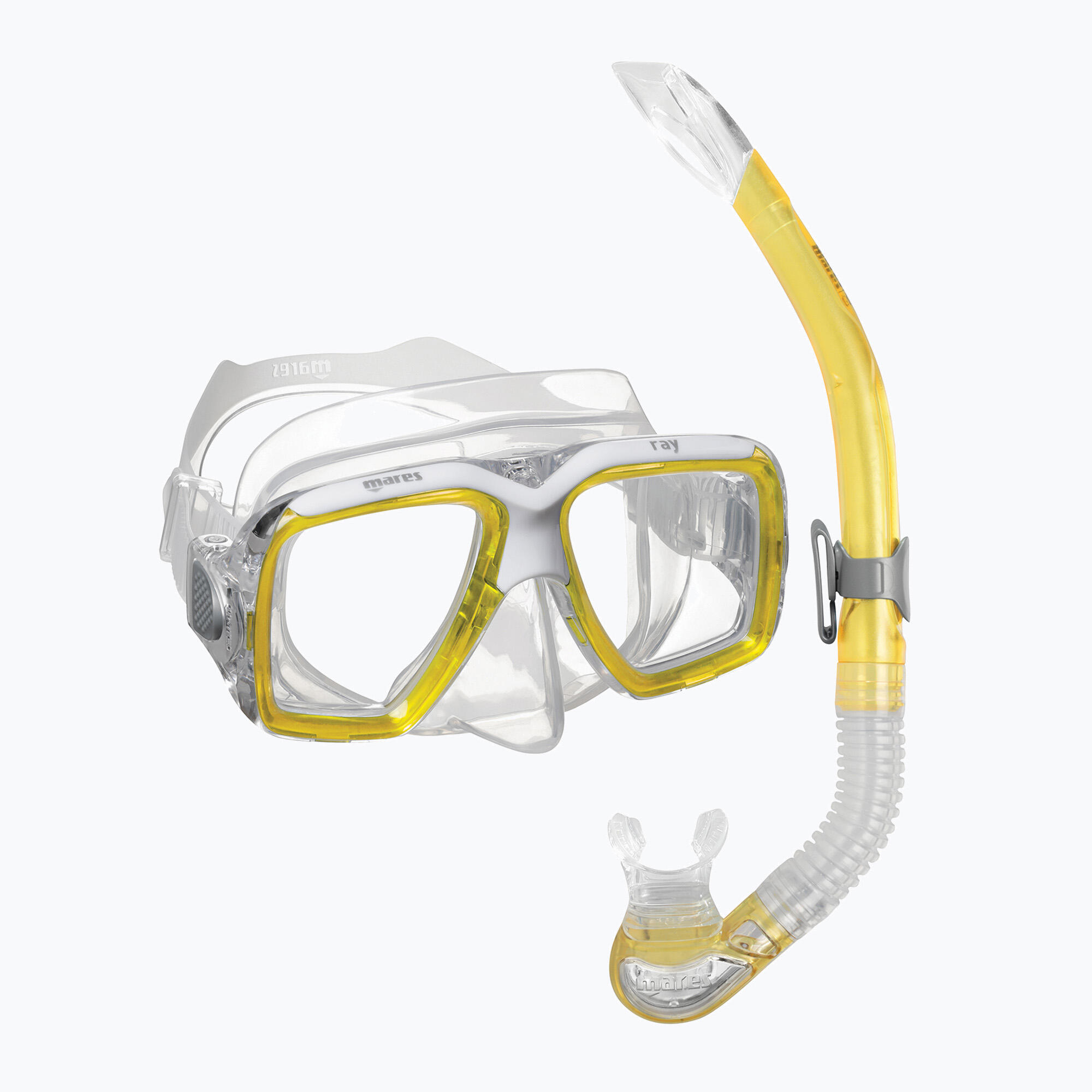 Combo Snorkeling Adulto Ray Máscara Ótica Tubo Bay Semi-Seco Anti-Salpicos 4/4