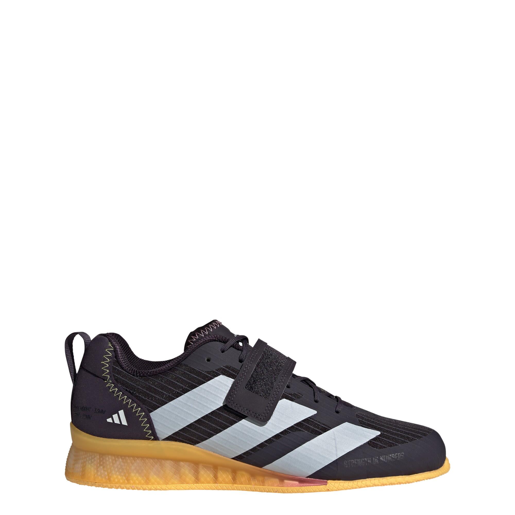 Adidas - Chaussure D'Haltérophilie Adipower 3 - Chaussures Haltérophilie - Blanc|jaune|noir - 41 - Decathlon