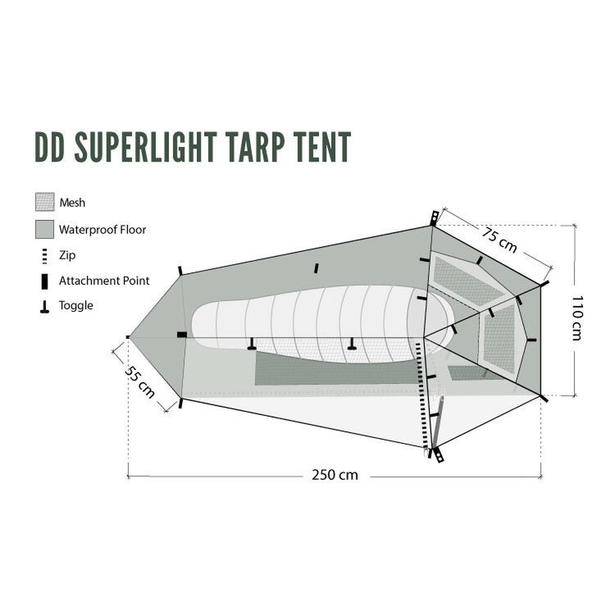DD Hammocks Superlight Tarp Tent Tunneltent