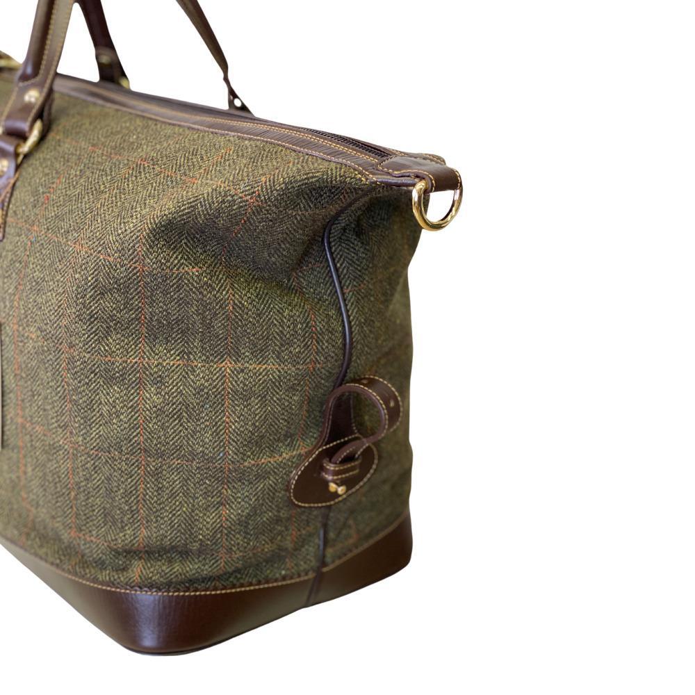 Bolsa de viaje Pasión Morena 29008 Caqui Tweed Piel con Cremallera 4/5