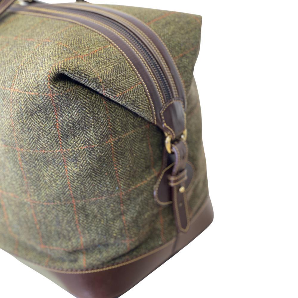 Bolsa de viaje Pasión Morena 29008 Caqui Tweed Piel con Cremallera 3/5
