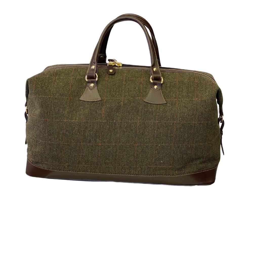 Bolsa de viaje Pasión Morena 29008 Caqui Tweed Piel con Cremallera 2/5