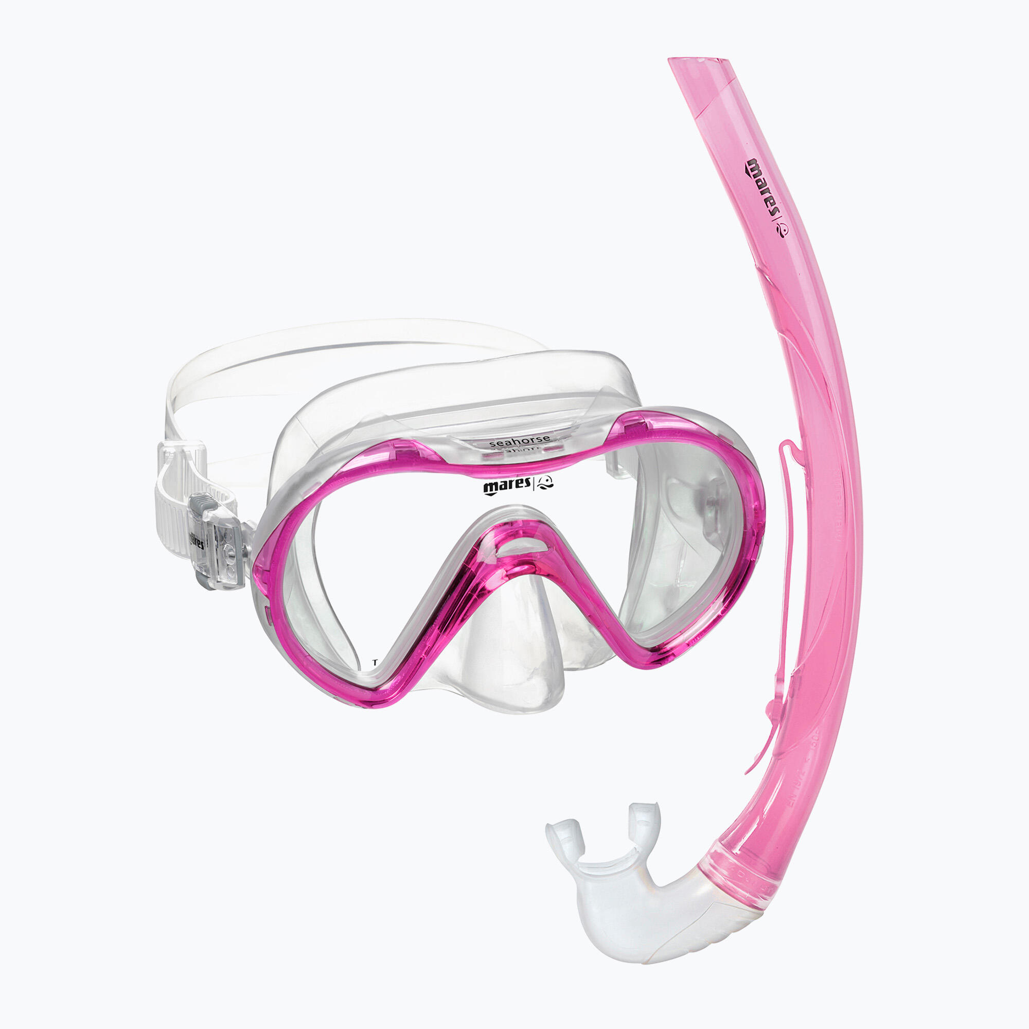 Combo Snorkeling Enfant 8-14 ans Seahorse Masque Silicone Tuba Semi-Dry 4/4