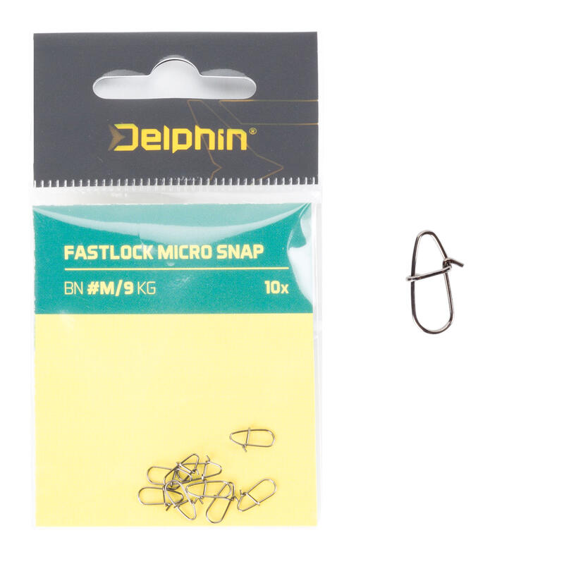 Agrafka spinningowa Delphin Fastlock Micro Snap 10 szt.