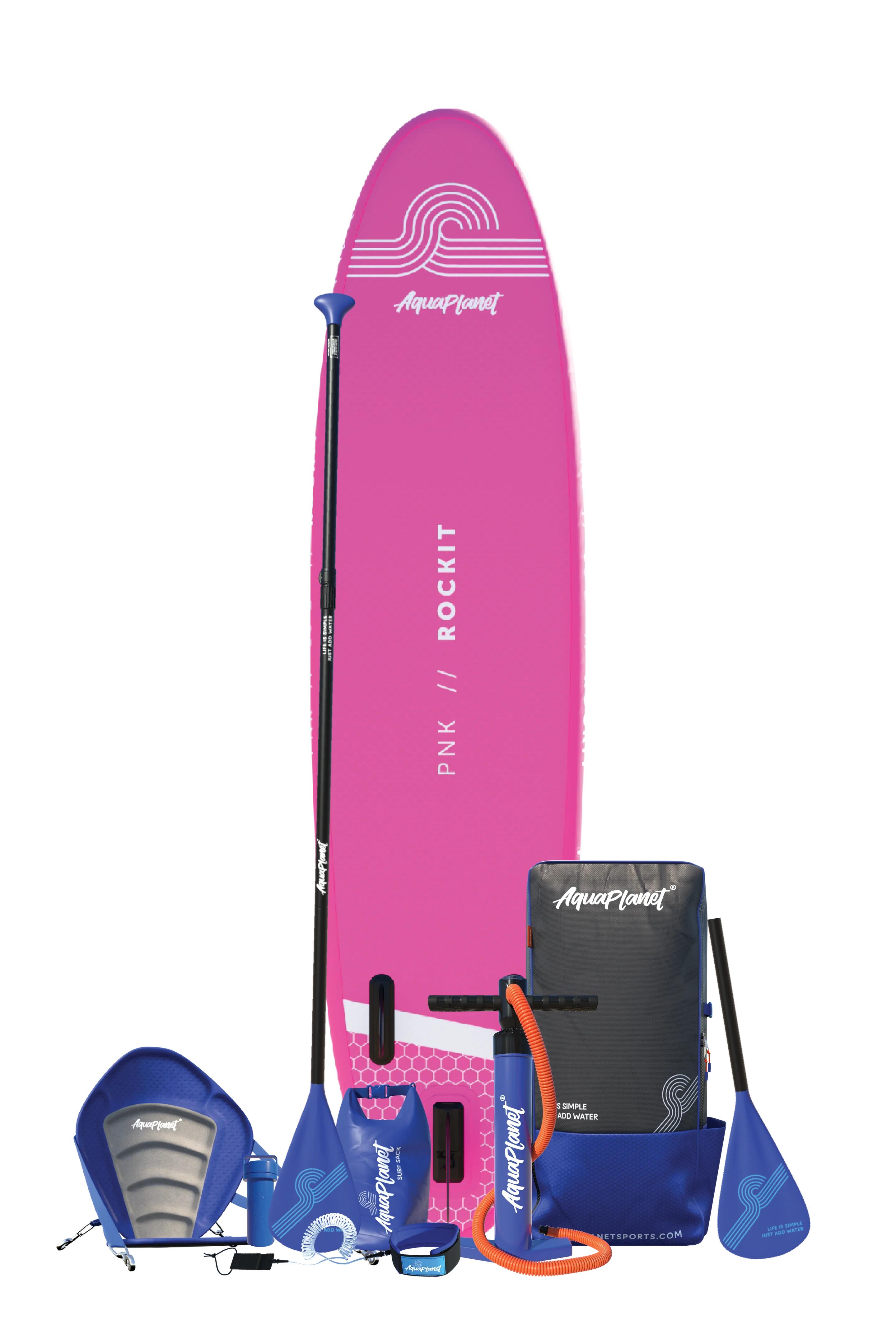 AQUAPLANET Aquaplanet ROCKIT 10'2 Inflatable Paddle Board Package - Pink