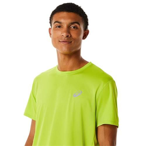 Heren-T-Shirt met Korte Mouwen Running Asics Core Geel