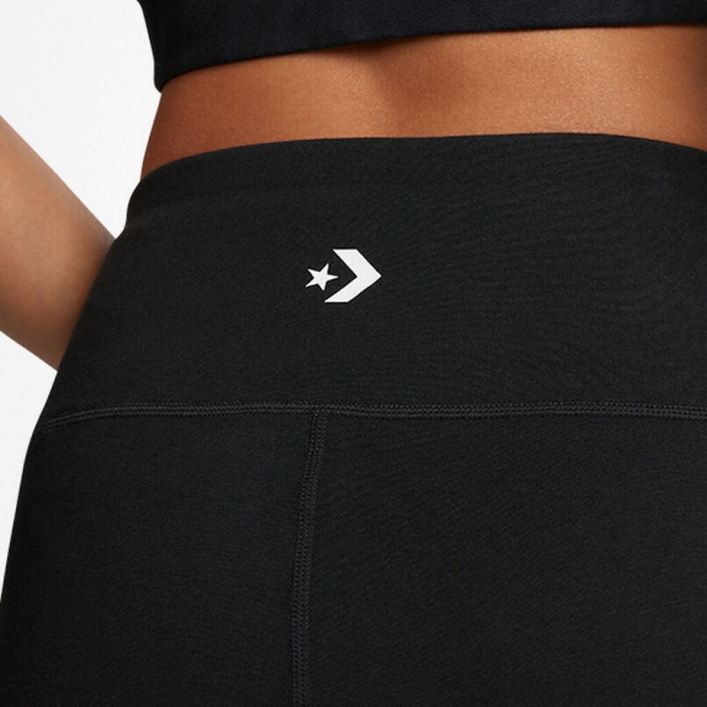 Calções de ciclismo Converse Wordmark para mulher Preto 3/5