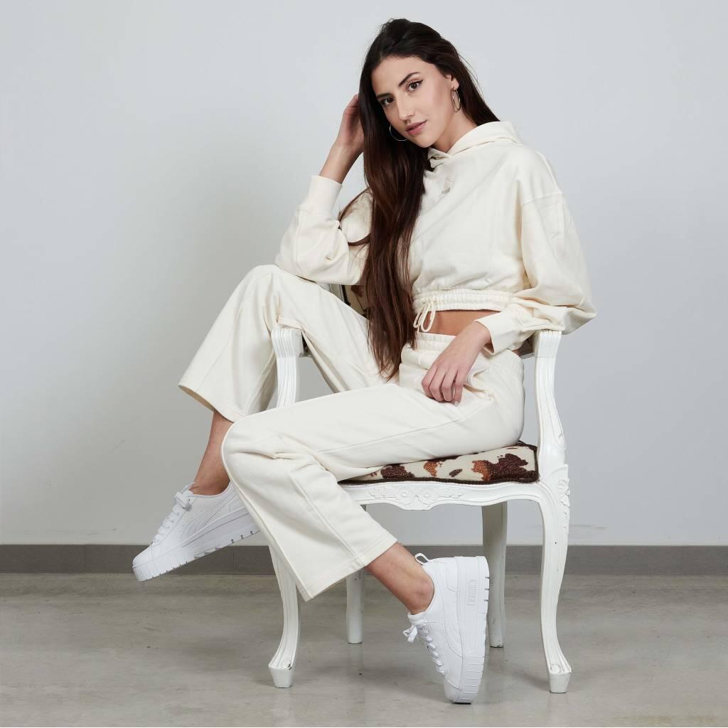 Pantalones Mujer Puma Pantalones Classics Straight Sweatpan Blanco 4/5