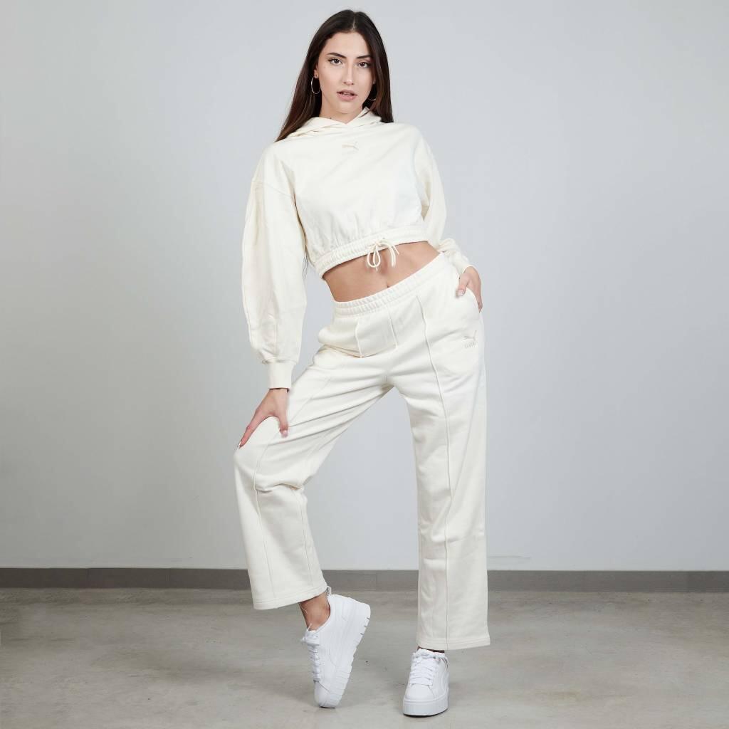 Pantalones Mujer Puma Pantalones Classics Straight Sweatpan Blanco 2/5