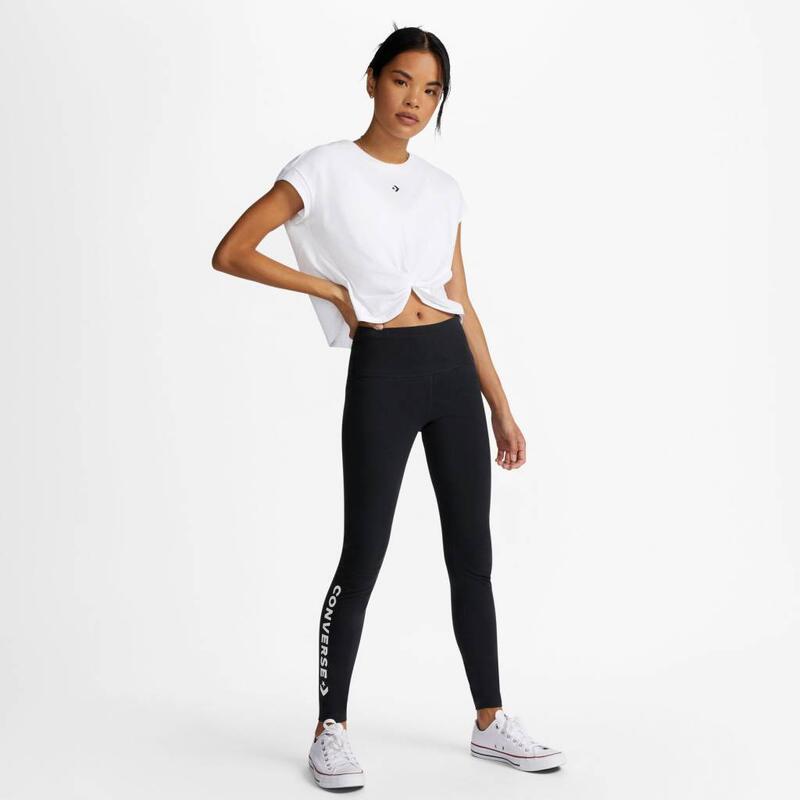 Pantalones Mujer Converse Legging Wordmark Negro