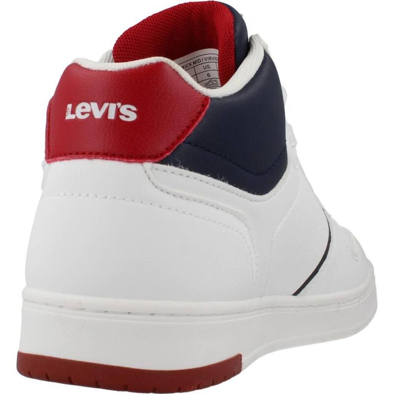 Zapatillas niño Levi's Kick Mid Blanco