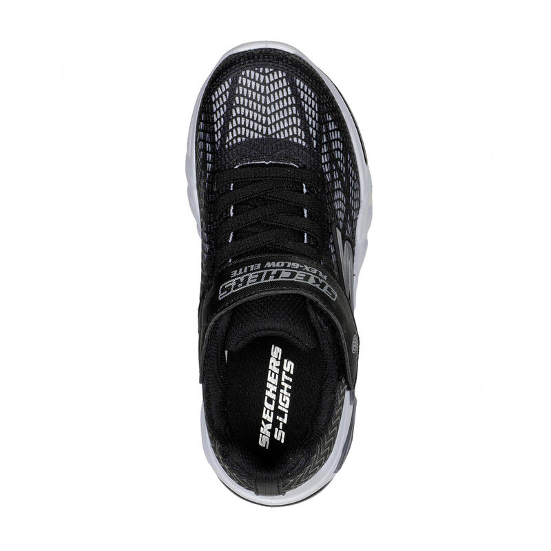 SKECHERS Enfants FLEX-GLOW ELITE VORLO Sneakers Noir / Argentin