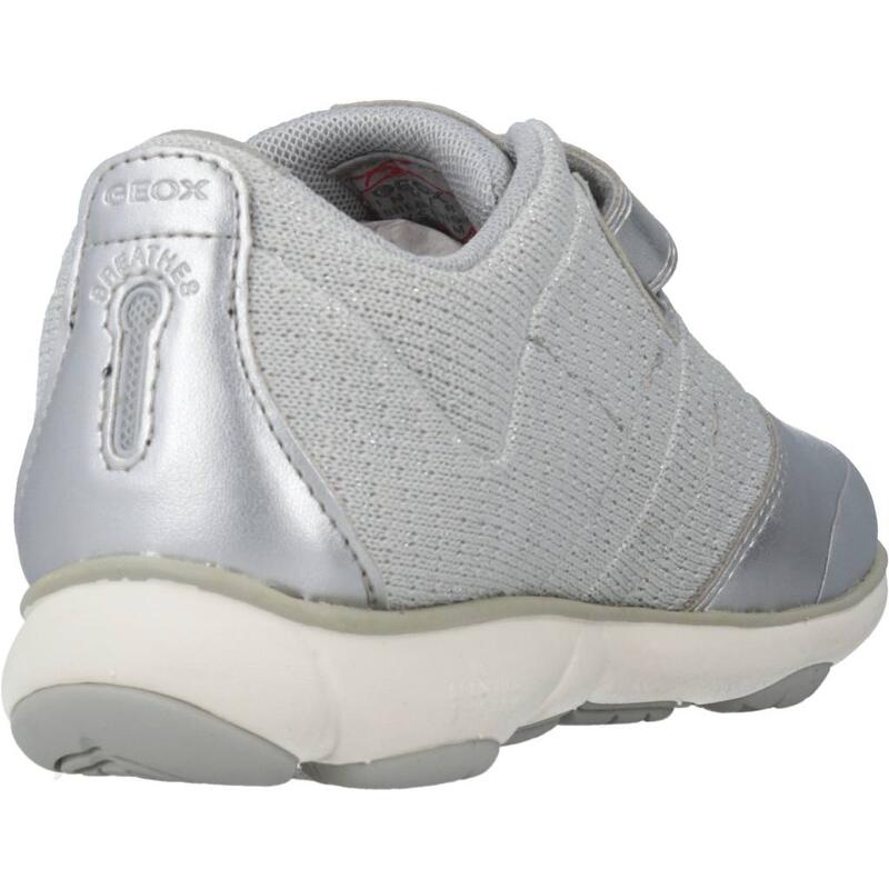 Zapatillas niña Geox J Nebula Girl Plata