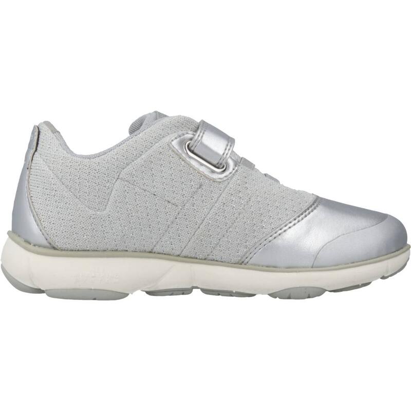 Zapatillas niña Geox J Nebula Girl Plata