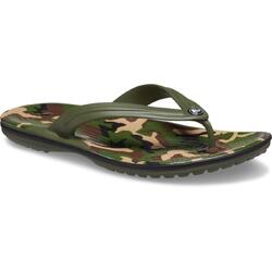 Crocband Printed Flip (Unisex) Army Green/Black