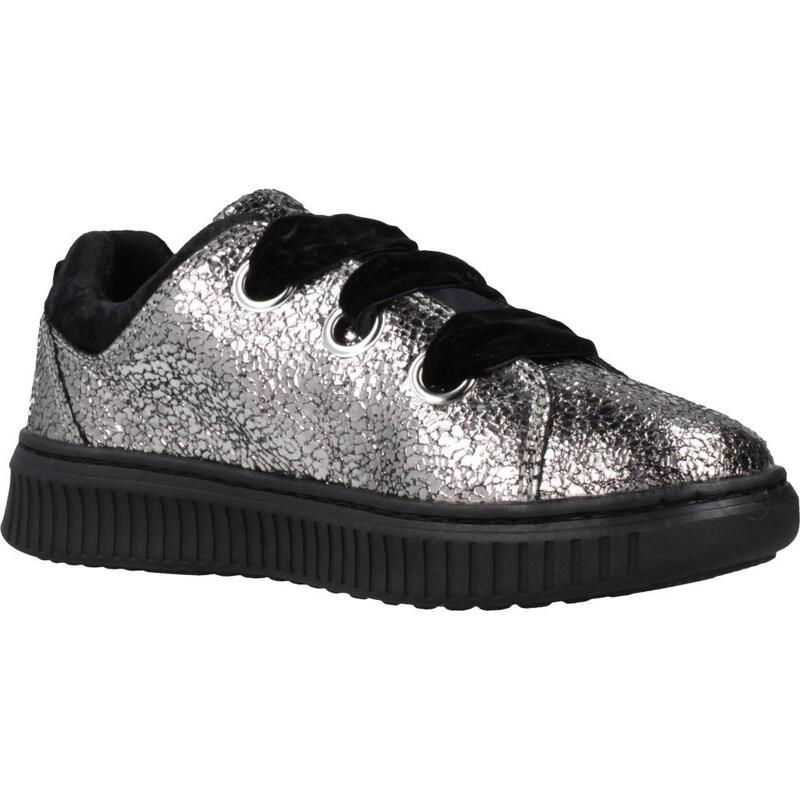 Zapatillas niña Geox J Discomix Girl Plata