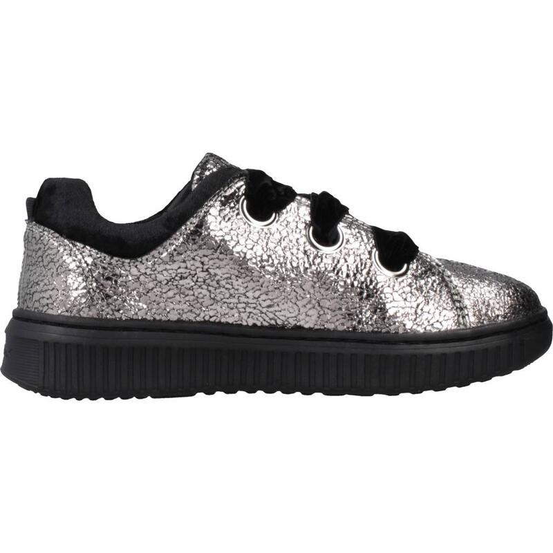 Zapatillas niña Geox J Discomix Girl Plata