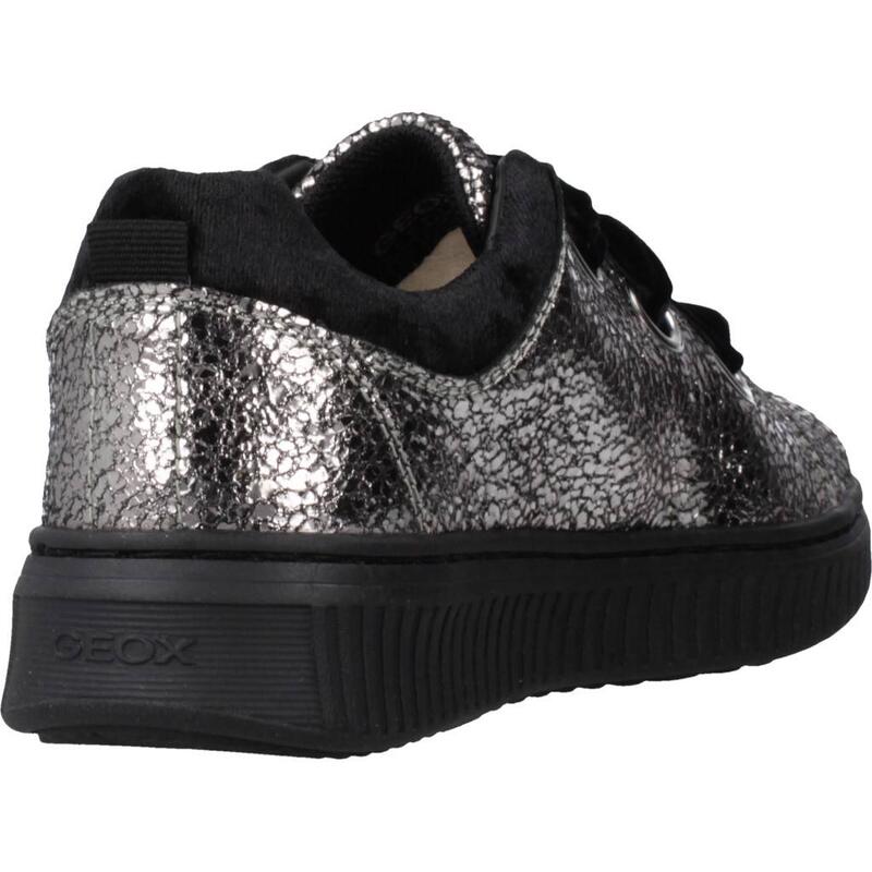 Zapatillas niña Geox J Discomix Girl Plata